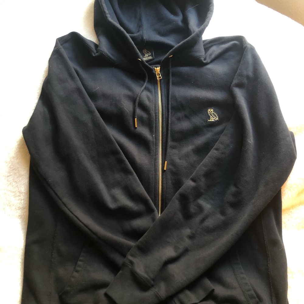 OVO OG Owl Full Zip Hoodie Black
